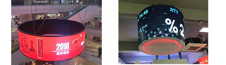 cylindrical led screen project