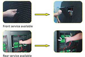 Led display screen front service solutions